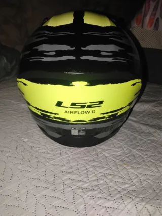 Casco Moto LS2 Negro y Amarillo