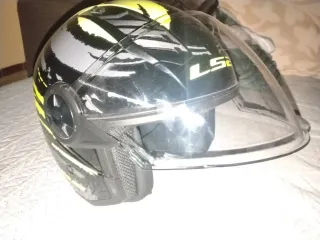 Casco Moto LS2 Negro y Amarillo