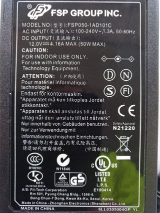 Adaptador AC/DC para monitores LCD (50W)