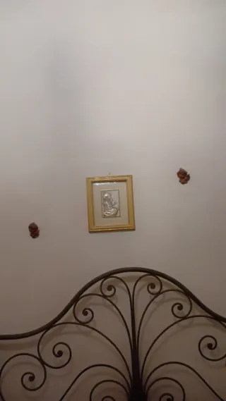 Cornice Madonna vintage oro e argento