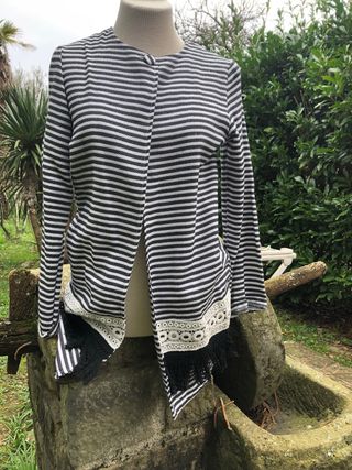 Kontatto Blazer Lungo a Righe