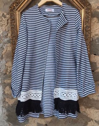 Kontatto Blazer Lungo a Righe