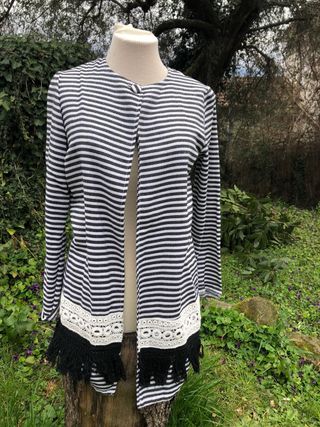 Kontatto Blazer Lungo a Righe