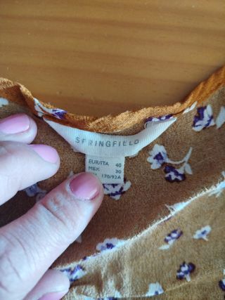 Lote 3 prendas: camisa, Blusa y top Talla L