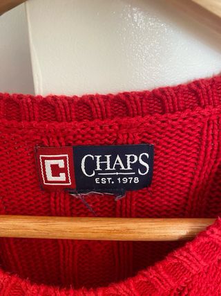 Jersey Chaps Rojo Talla L