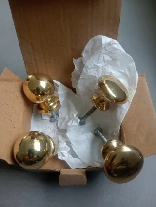 4 Pomos Tiradores Bronce para Cajones y Armarios