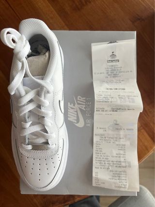 Nike Air Force 1 LE (GS) T38 Blancas