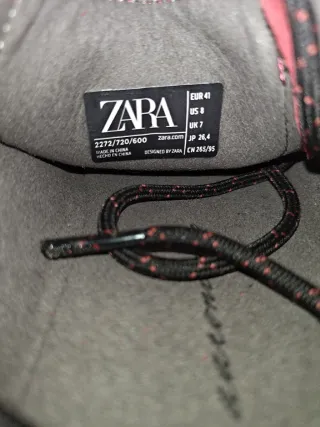 Zara x Vibram Zapatillas Deportivas Rojo/Negro