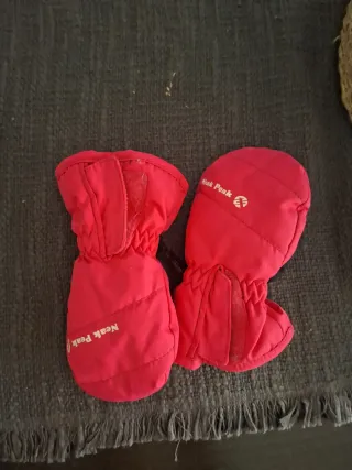 Guantes Neak Peak Invierno Niña/o Rojo/Negro,