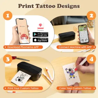 Impresora Tatuajes Temporales Phomemo TK32 Niños