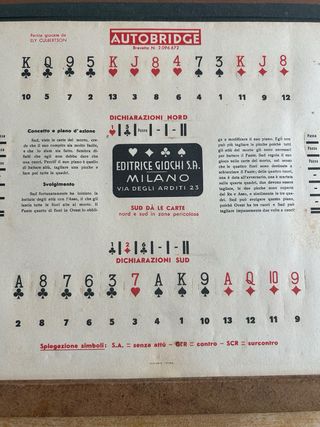 Autobridge Gioco Bridge Anni '30 Originale