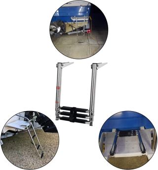 Escalera telescópica de acero inoxidable