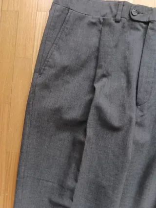 Pantalón de vestir hombre gris oscuro talla 50