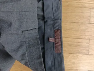 Pantalón de vestir hombre gris oscuro talla 50