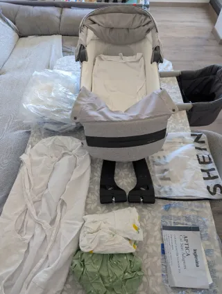 Carrito y Capazo Inglesina Aptica Gris