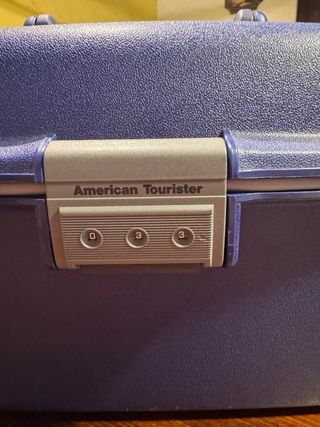 Beauty Case American Tourister Blu Rigido