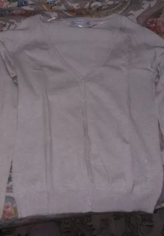 Chaqueta corta beige de algodón