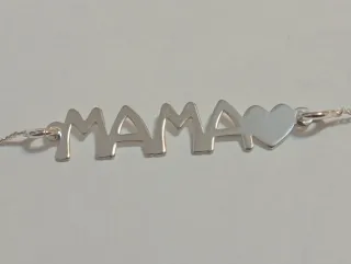 Pulsera Plata Ley Mama Corazón