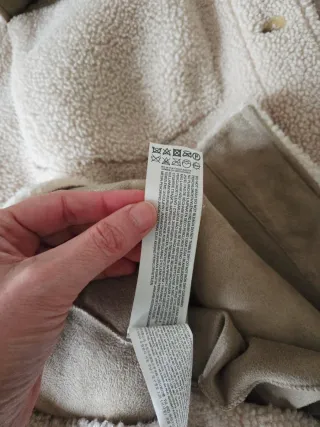 Abrigo borrego Mango Talla XL