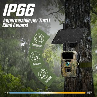 Fototrappola 4G LTE con Pannello Solare