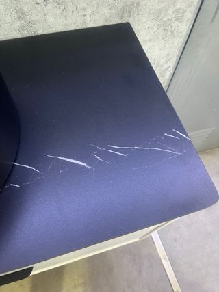 Mueble de baño 80cm con lavabo negro