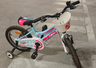 Bicicleta Infantil JL-Wenti 16 Celeste