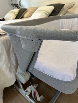 Minicuna Jane gris con colchón