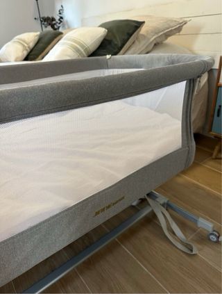 Minicuna Jane gris con colchón