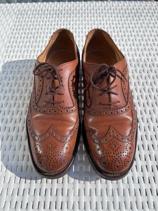 Scarpe uomo in vera pelle marrone