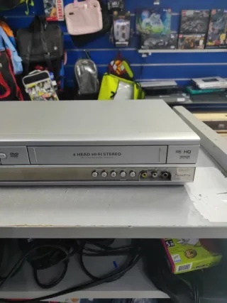 Philips Combo VHS/DVD 6 Cabezales Hi-Fi sin mando