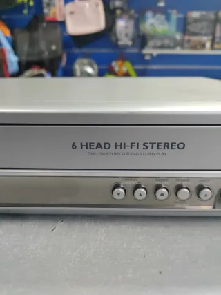 Philips Combo VHS/DVD 6 Cabezales Hi-Fi sin mando