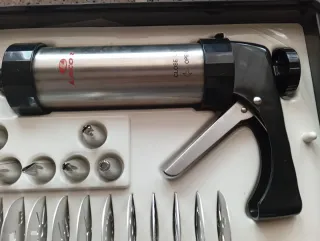 Pistola para repostería con accesorios