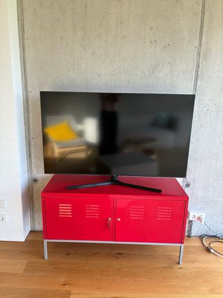 Mueble TV/Taquilla Metálica Roja