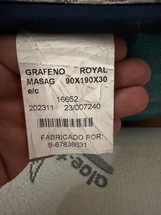 Colchón nuevo con masaje relajante