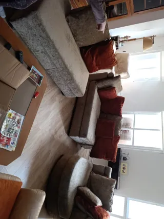 Conjunto sofás 3 piezas independientes con anclaje