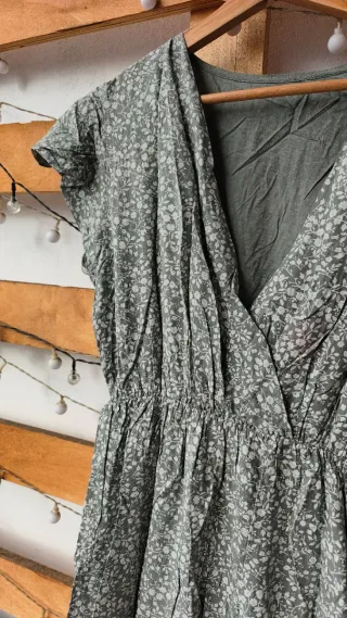 Vestido largo estampado floral