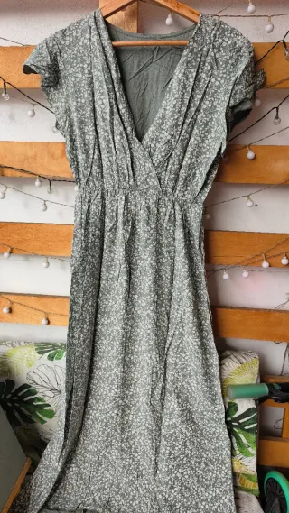 Vestido largo estampado floral