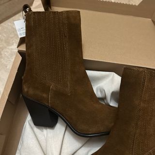 Botines cowboy piel Zara mujer