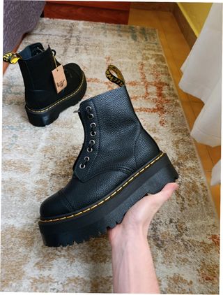 Botas Dr. Martens Talla 40 Cremallera Negra
