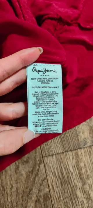 Abito a manica lunga bordeaux Patrizia Pepe