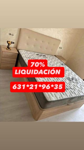 Canapé y colchón oferta 70%