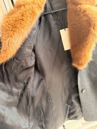 Americana Zara con cuello de pelo