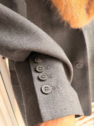 Americana Zara con cuello de pelo