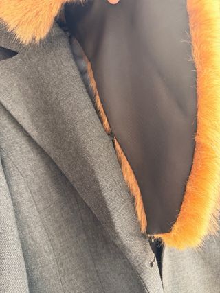 Americana Zara con cuello de pelo