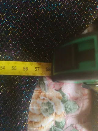 Blusa fiesta negra con cadena Axila 58 largo 71