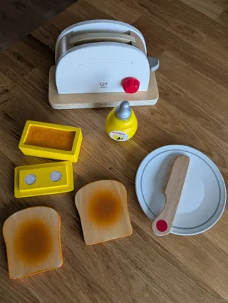 Juego Tostadora Hape Madera