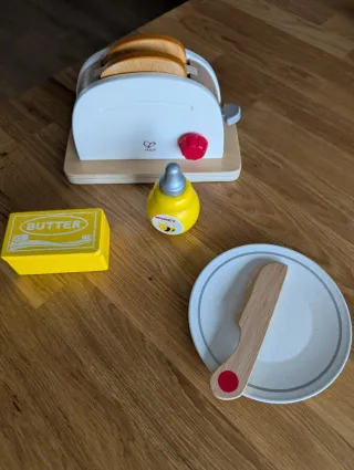 Juego Tostadora Hape Madera