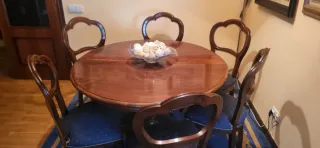 Mesa comedor Valenti y 6 sillas