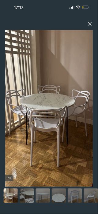 Juego de 4 sillas de propileno