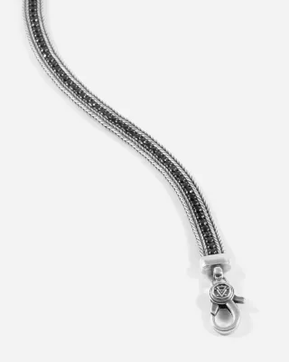 Pulsera Nove25 Black Foxtail 17cm